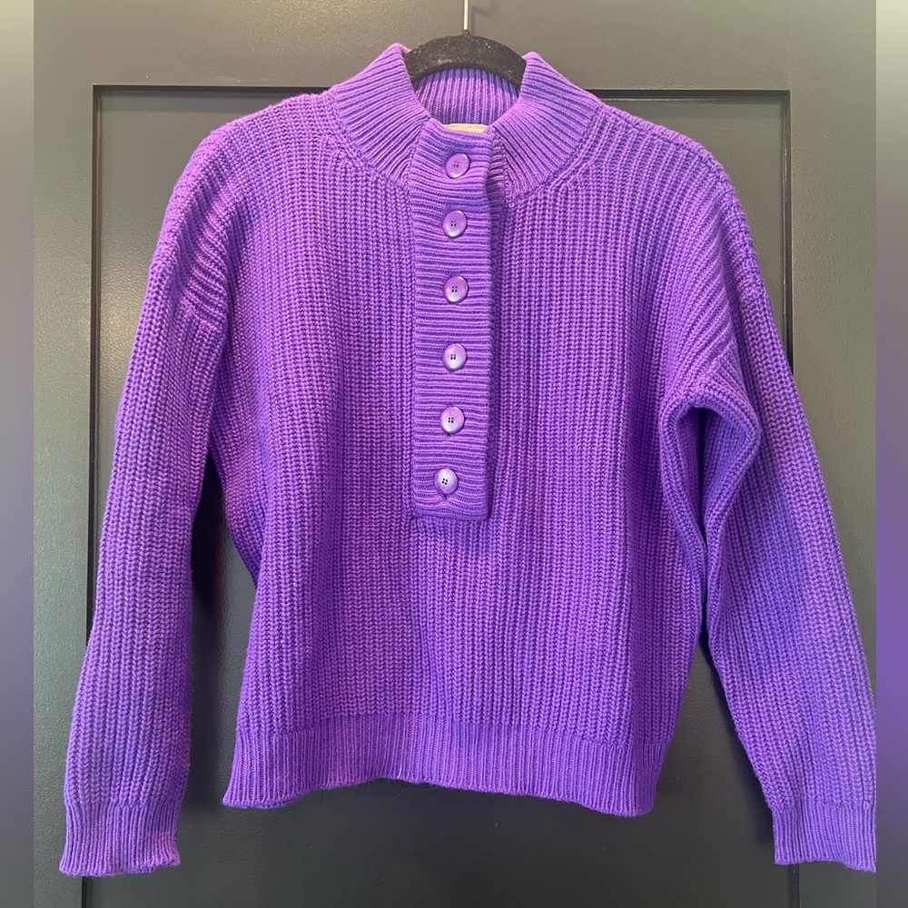 Sezane Lucas Jumper Henley Sweater. Paris XS